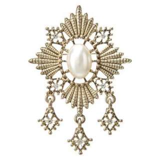 Pearl Brooch   Gold.Opens in a new window