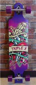Triple X Inked Drop Thru Longboard  