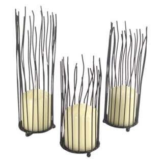 Willow Candle Holder Set of 3.Opens in a new window