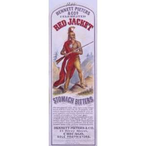  c1864. poster Red Jacket stomach bitters