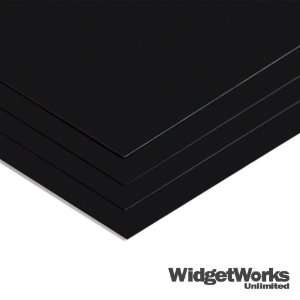 BLACK Styrene Thermoform Plastic Sheets 0.020 x 12 x 12 Sheets   12 