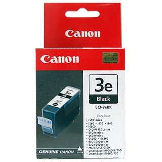 Lot of 2 Canon BCI 3e BCI 3ebk BK Black Ink GENUINE NEW  