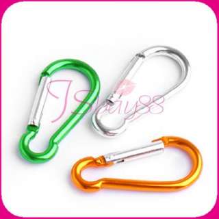   pcs brand new carabiners of assorted colors the carabiner features a