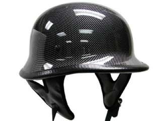 German Carbon Fiber Motorcycle Half Helmet Goggles ~XL  