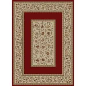Concord Global Rugs Ankara Collection Floral Border Red Rectangle 67 