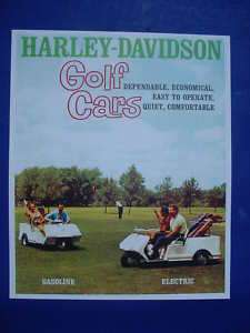 1962 Harley Davidson Gas & Electric Golf Carts Poster  