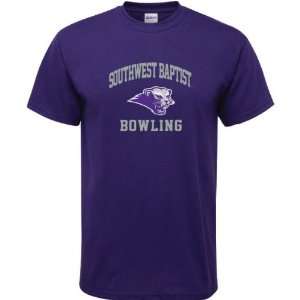   Baptist Bearcats Purple Bowling Arch T Shirt