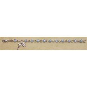  Sterling Silver Rosary Bracelet SEPTEMBER BIRTHSTONE Bracelets 