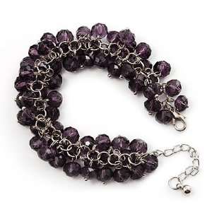   Bead Bracelet (Silver Tone Metal)   16cm Length (Plus 5cm Extender