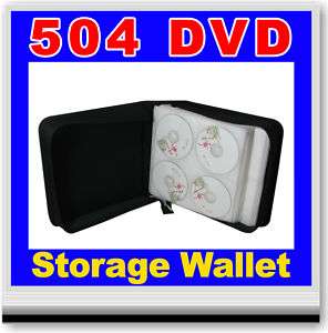 504 X CD DVD STORAGE WALLET HOLDER CARRY CASE SLEEVE  