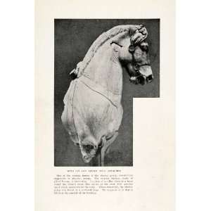  1923 Print Horses Chariot Harness Gilded Bronze Bit Bridle 