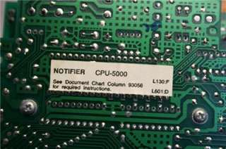 NOTIFIER CPU 5000 Central Processing Unit  