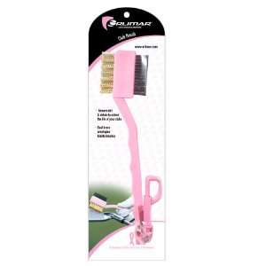  Orlimar Pink Dual Brush with Wire Teeth