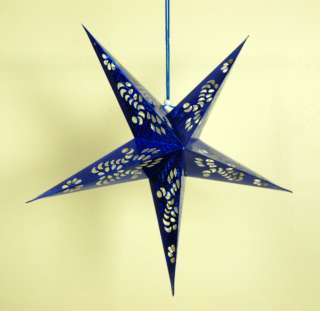 FOIL BLUE STAR Hanging Party Home Decoration Ornament  