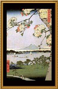   Artist Hiroshige Suijin Shrine Counted Cross Stitch Chart  
