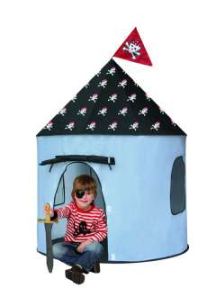 Pirate Flag Tent Kids Play Castle Boys Hut Pop up House  