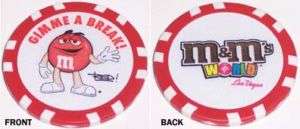 MS MARS CANDY CLAY POKER GAME CHIP RED CHARACTER  