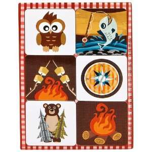  Lets Go Camping Sticker Sheets (4) Party Supplies Toys & Games