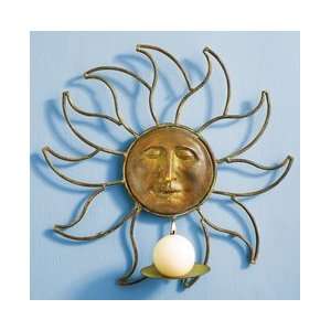  Sun Face Candle Sconce 