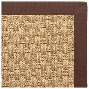   Sisal Rug with Brown Extra Wide Canvas Binding   2x3