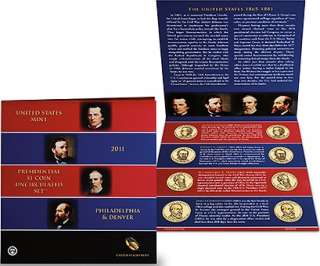 2011 UNCIRCULATED EIGHT $1 COINS PRESIDENTIAL MINT SET  