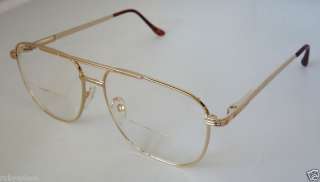 50 (Bifocal) Reading Glasses Gold ColoredFrames1106  