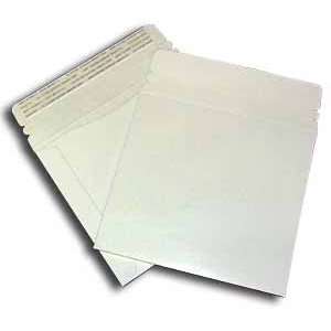  Large White Cardboard CD Mailer with Adhesive Flap   250 