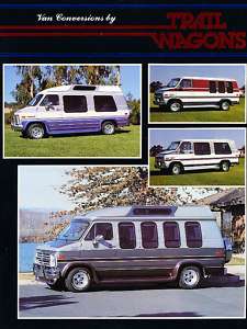 1988 Chevrolet GMC Van Conversion Trail Wagon Brochure  