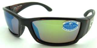 NEW COSTA DEL MAR CORBINA CB10 TORTOISE 400 GREEN MIRROR GLASS 