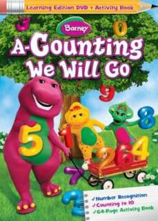 BARNEY A COUNTING WE WILL GO [WITH ACTIVITY BOOK] [DVD NEW 