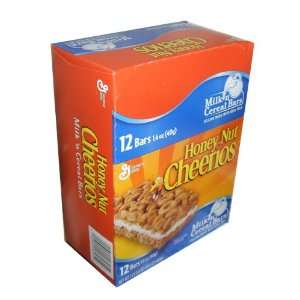 Honey Nut Cheerios Milk and Cereal Bars Twelve 1.4 Ounce Bars  
