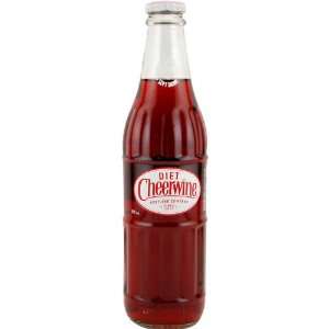  Diet Cheerwine Soda   12 oz Cherry Pop Bottle Single 