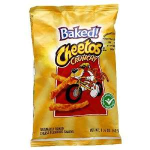 Baked Cheetos Cheese Snacks, Crunchy, 1.5 Ounce Large Single Serve 