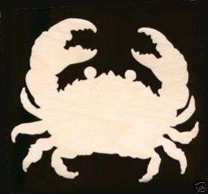 Crab Shape 4 Unfinished Craft Wood #1629 4  