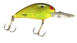 Bomber 6A Crankbait   Rootbeer Chartreuse  