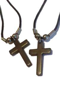 12x Hematite Cross Necklaces NEW Necklace Wholesale Lot  