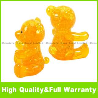 Orange Crystal 3D Furnish Bear Jigsaw Puzzle IQ Gadget  