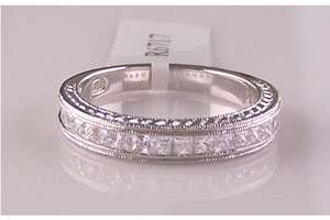 Ct. Cubic Zirconia Sterling Silver Wedding Band, Princess Cut 