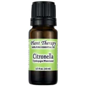  Citronella Essential Oil. 10 ml (1/3 oz). 100% Pure 