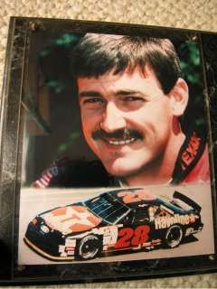 DAVEY ALLISON MEMORIAL PLAQUE WITH PHOTO & CARDS  