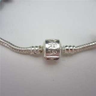   STERLING SILVER with TITANIUM SNAKE CHAIN 15 BEADS BRACELET  