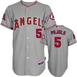   Los Angeles Angels of Anaheim Grey #5 Authentic Cool Baseâ¢ Jersey