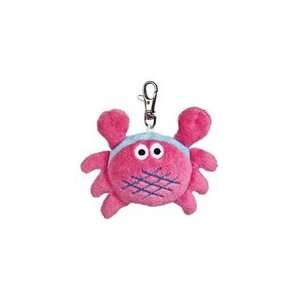  Pink Plush Crab Fanta Sea Life Clip On by Aurora Toys 