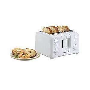 Cuisinart 4 Slice Compact Toaster (Refurbished), white  