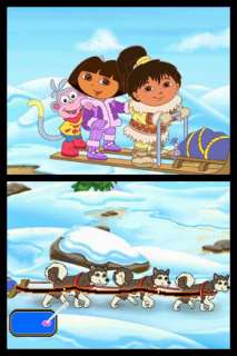  dogsled in Dora the Explorer Dora Saves the Snow Princess for DS