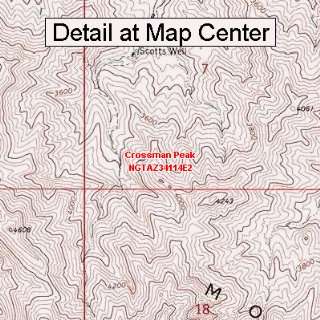  USGS Topographic Quadrangle Map   Crossman Peak, Arizona 