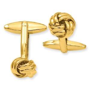  Gold Plated Knot Cuff Link Jewelry