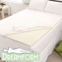   dream form velour queen size memory foam mattress topper cover this