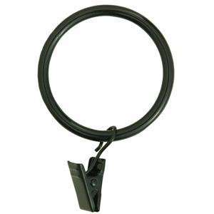    Home Impressions Clip Rings, BLACK CURTAIN RINGS