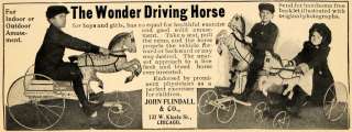   John Flindall Wonder Driving Horse Riding Toy   ORIGINAL ADVERTISING